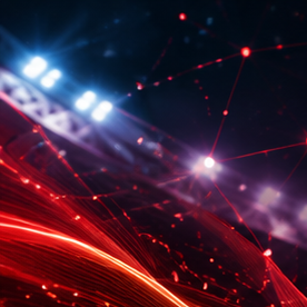 Visual de algoritmos y gráficos digitales que comparan a España y Argentina antes de la final del Mundial 2026