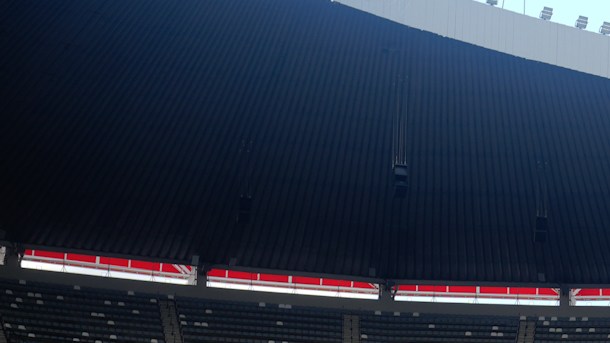 Ciudad de México, 21 de julio de 2026. Panorámica del estadio, durante el partido correspondiente a la jornada 2 del torneo Apertura 2026 de la Liga BBVA MX, entre la Máquina Celeste del Cruz Azul y el Club Puebla, realizado en el estadio Ciudad de los Deportes. Foto: Imago7/Diego Padilla