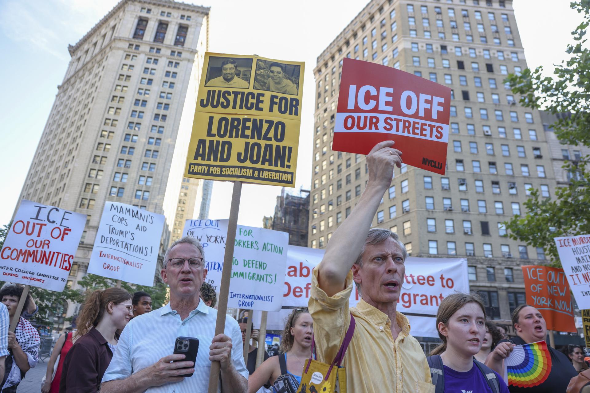 Protestas en NY por “Lorenzo, Johan y todas las víctimas del ICE”; reclaman justicia&hellip;