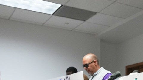 Manifestación de haitianos exigiendo no expulsarlos de Estados Unidos