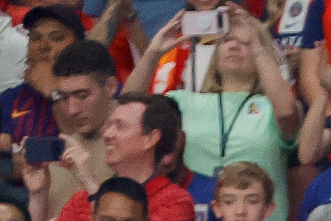 Cabo Verde fans celebrate a tie against Spain during the World Cup Group H soccer match in Atlanta, Monday, June 15, 2026.