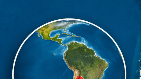 ¿Dónde se encuentra Argentina en el mapa planisferio?