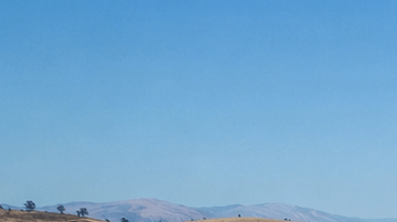 Vista aérea del proyecto Sites Reservoir, el mayor embalse planificado en California en 50 años, diseñado para almacenar agua durante períodos de sequía.