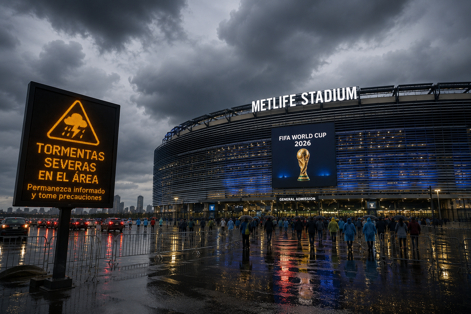 Tormentas severas amenazan Nueva York: qué puede pasar con los partidos del Mundial