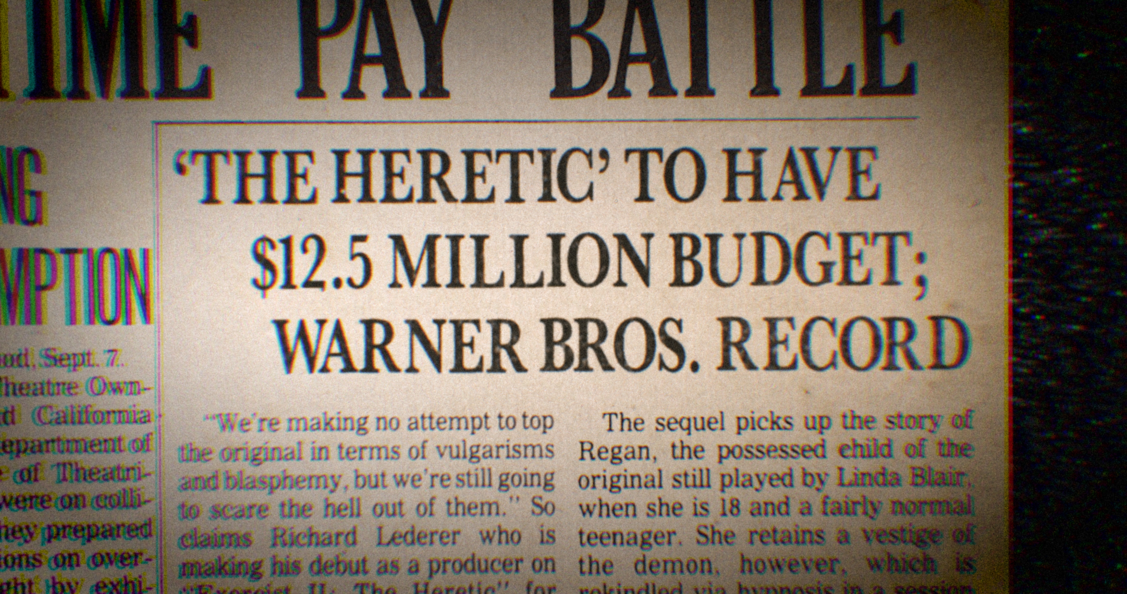 "The Heretic", la secuela de "The Exorcist" fue uno de los grandes fracasos de la historia de Hollywood.