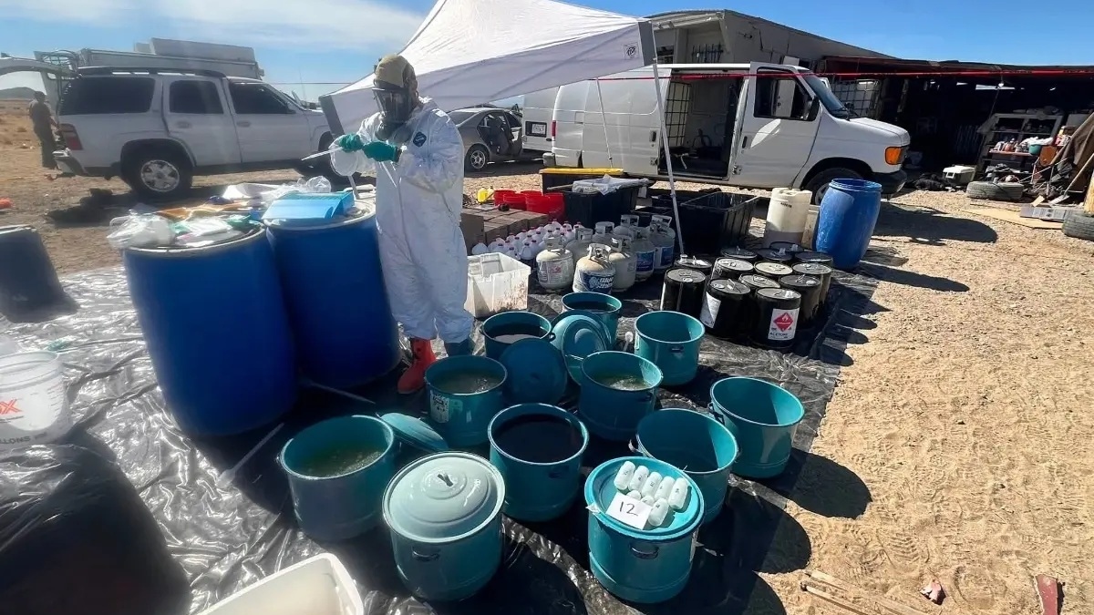 Desmantelan enorme laboratorio de drogas en condado de Los Ángeles tras una investigación al Cártel de Sinaloa