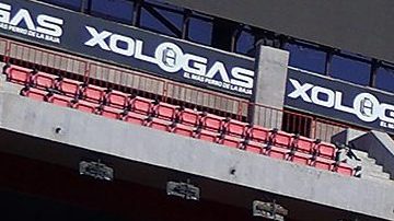 Tijuana, Baja California, 15 de agosto de 2026. Panorámica del estadio, durante el partido correspondiente a la jornada 3 del torneo Apertura 2026 de la Liga Femenil BBVA, entre las Xolas de Tijuana y las Centellas del Necaxa, realizado en el estadio Caliente. Foto: Imago7/ David Vega