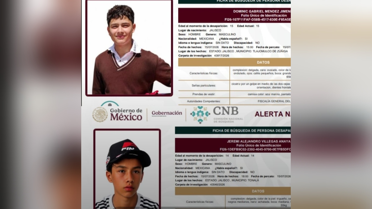 Dos jóvenes reportados como desaparecidos en Jalisco escaparon de un campo de reclutamiento del narco