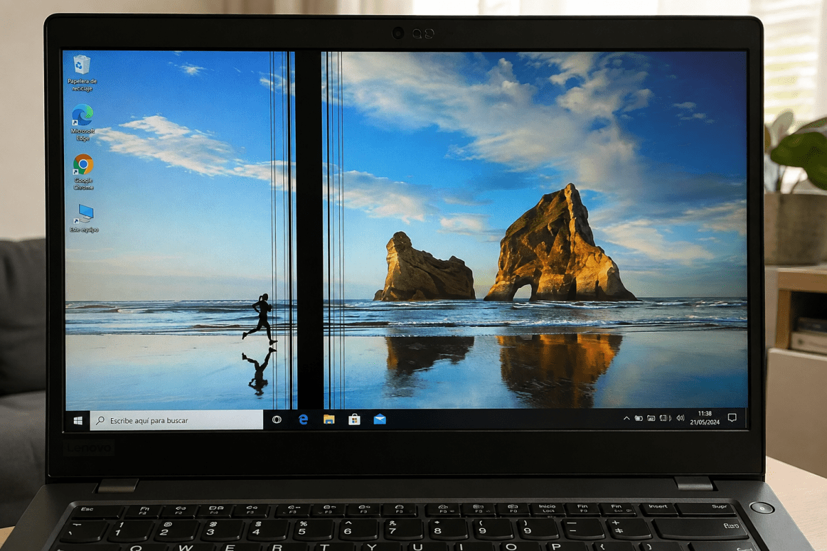 Líneas negras en la pantalla de tu laptop: esto es lo que realmente está pasando