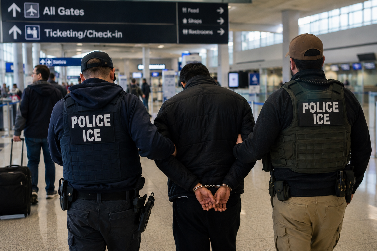 ICE intensifica arrestos en aeropuertos, pero algunas aerolíneas comienzan a negarle el acceso