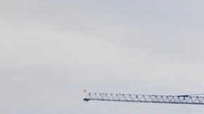 Obra de construcción del Salón de Baile de la Casa Blanca