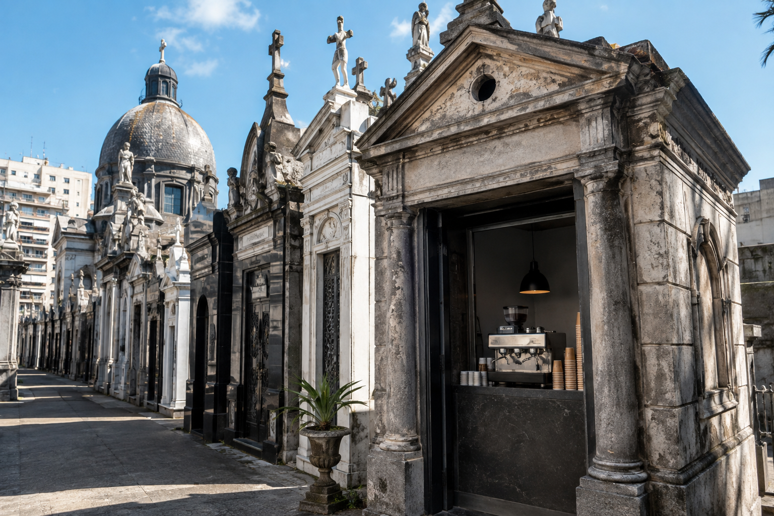 El famoso cementerio de América Latina que quiere abrir un café dentro de una bóveda