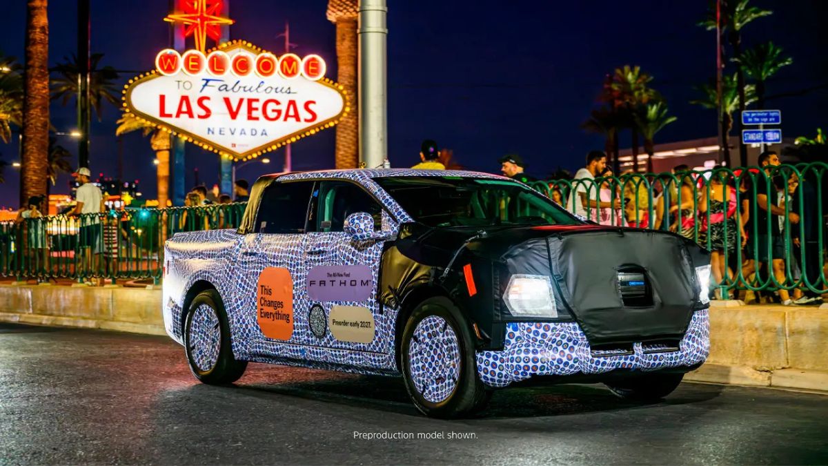 La Ford Fathom 2027 deja ver sus primeras imágenes en Las Vegas