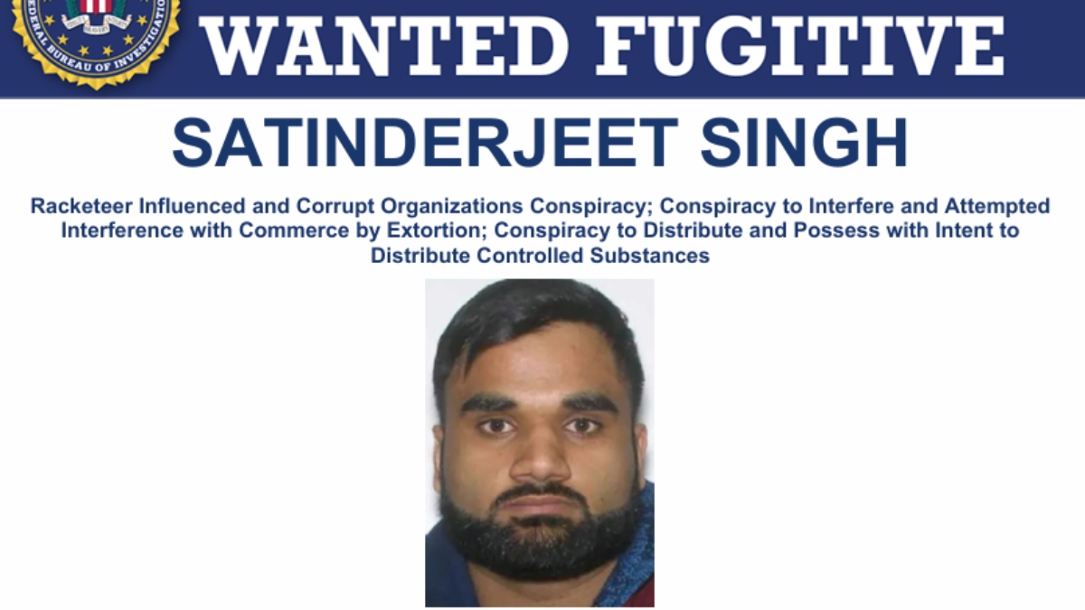 El FBI ofrece recompensa por Goldy Brar, buscado por asesinatos en EE.UU. y Canadá