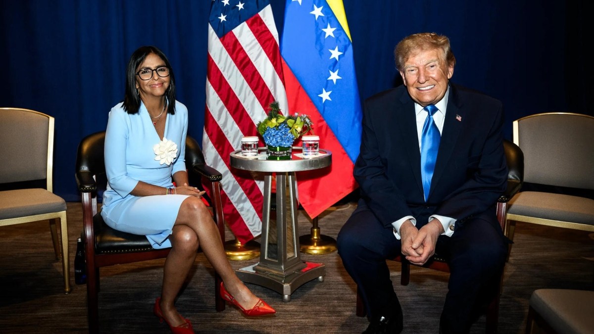 Trump y Delcy Rodríguez: la primera reunión entre un presidente de EE.UU. y un gobernante venezolano en más de 11 años