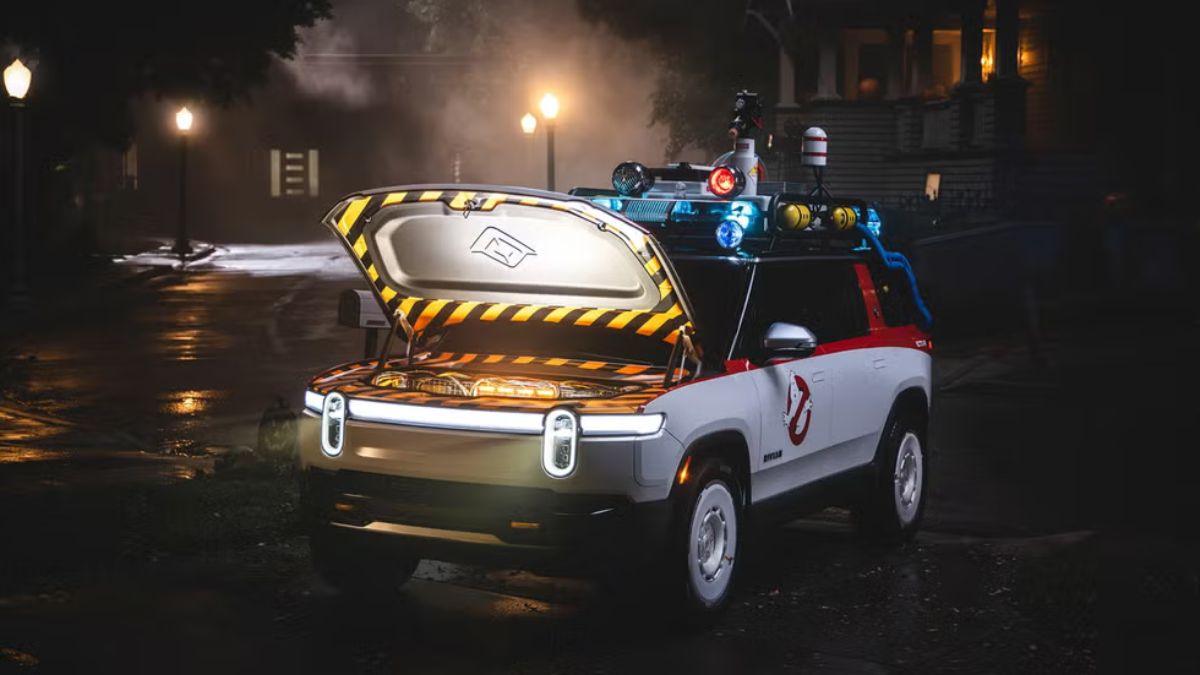 Los Cazafantasmas llegan a Rivian con luces, sonidos y juegos