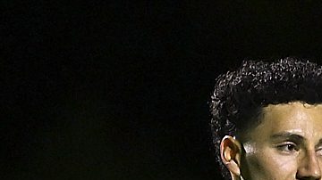 Harrison, Nueva Jersey, Estados Unidos de América a 28 de septiembre de 2026. Jorge Sanchez, Jesús Gallardo y Roberto Alvarado durante el entrenamiento de la selección nacional de México en las instalaciones del equipo Red Bull, previo al partido frente a la selección de Perú. Foto/Imago7/ Etzel Espinosa
