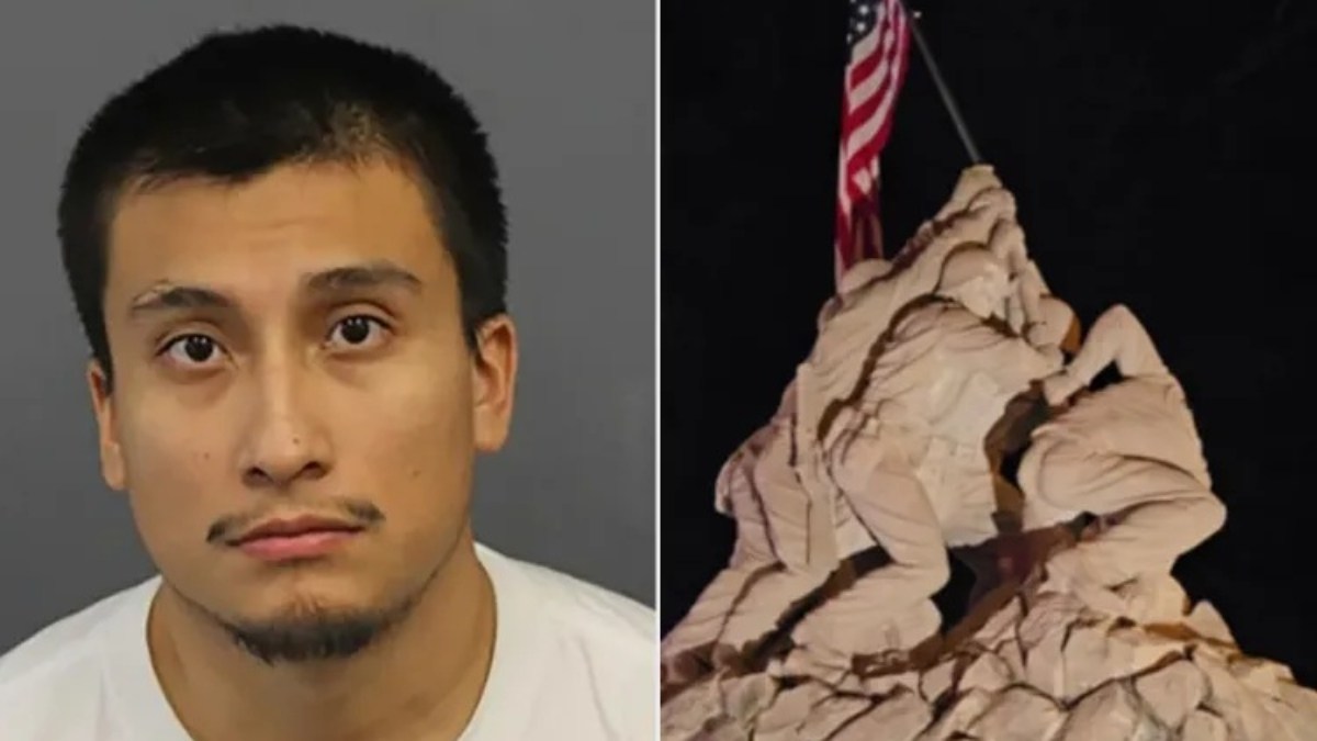 Arrestan a migrante mexicano por decapitar la figura de un soldado en histórico monumento en Virginia